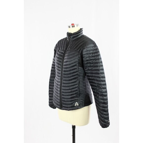EDDIE BAUER First Ascent Microtherm Black Down Filled Puffer Jacket Coat, Size S - Picture 4 of 15